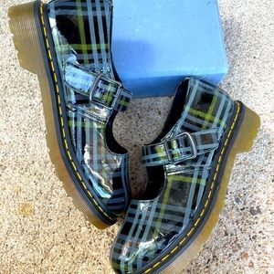 Plaid Mary Jane style Dr. Martens! Super cute